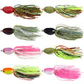 Wholesale FO031 10cm 8.5g Artificial Baits Top Water Frog Fishing Lures with Long Skirts