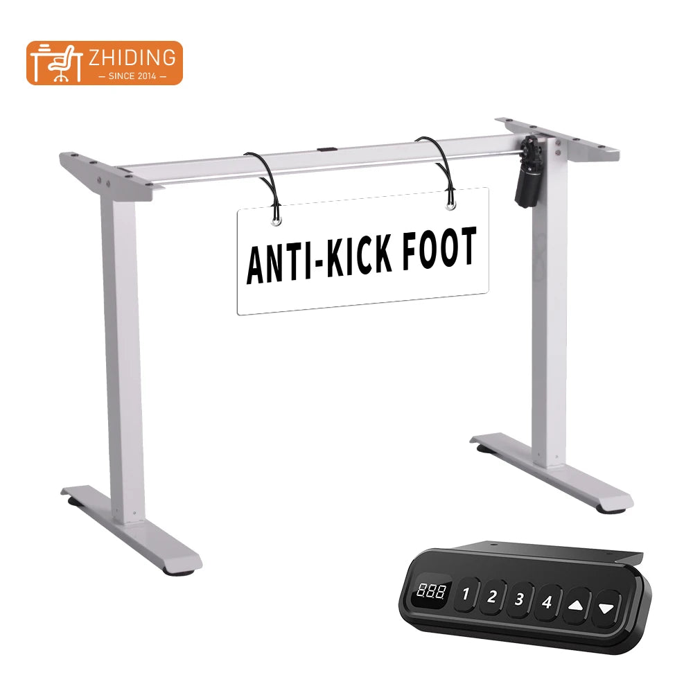 Home Office Modern Sit & Stand Desk Single Motor Electric Desk Frame Adjustable Height Standing Desk