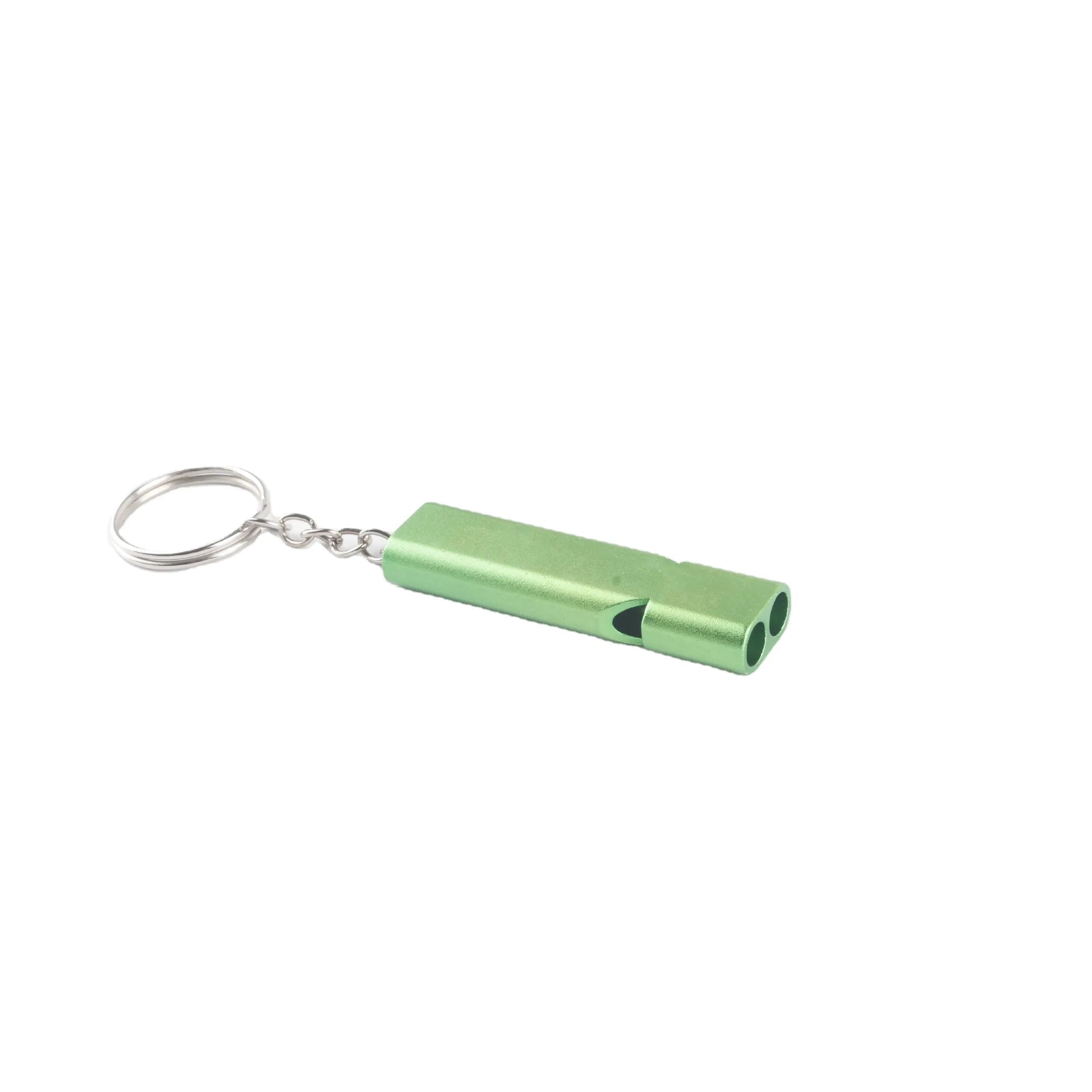 AA00083 Portable High Frequency Survival Whistle Outdoor Camping Hiking Emergency Seek Rescue Safety Metal Alloy Keychain
