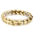 KALEN Personality Trend Vacuum Plating Multi-color Keel Bracelet Men Stainless Steel Jewelry Bracelets Bangles