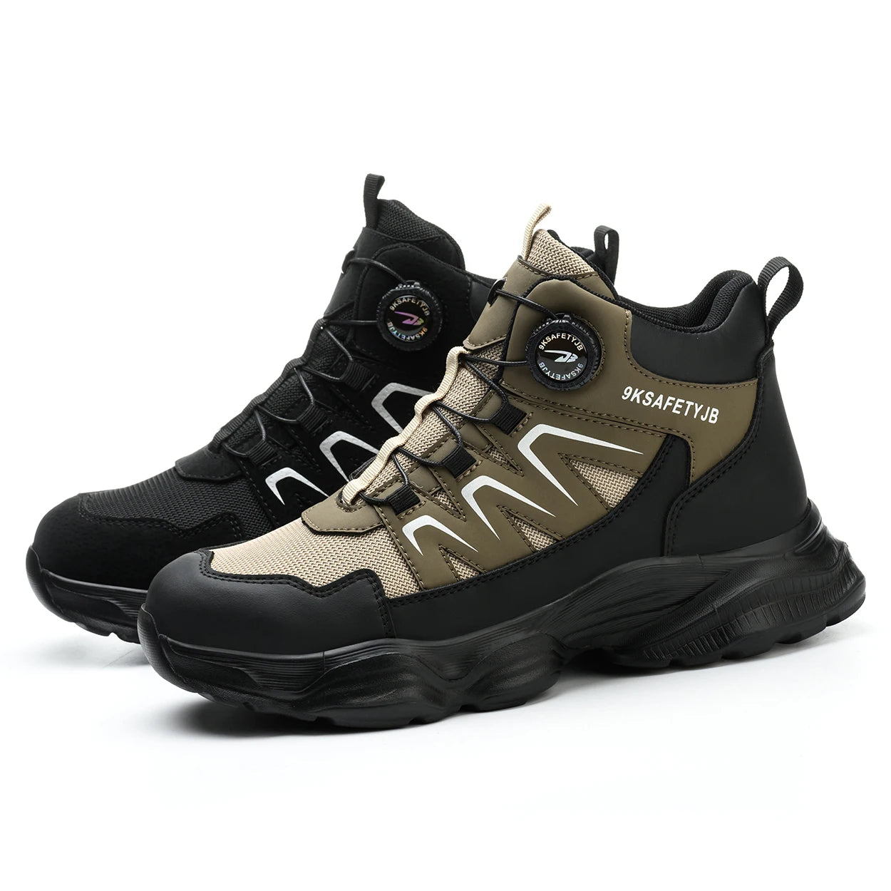 Hot Sale Button Type Breathable Safety Shoes Work Shoes  Anti-crush and Anti-puncture