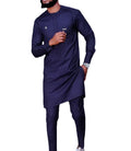 Tops + Pants Set New Fashion African Middle East Men Long Sleeve Shirt Printed Male O-neck Ethnic Casual Shirt Suits