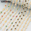 C314 50cm/lot Chainnickel Free18k Gold Platedcopperzirconjewelry Accessoriesdiy Bracelet Necklace Making Findings
