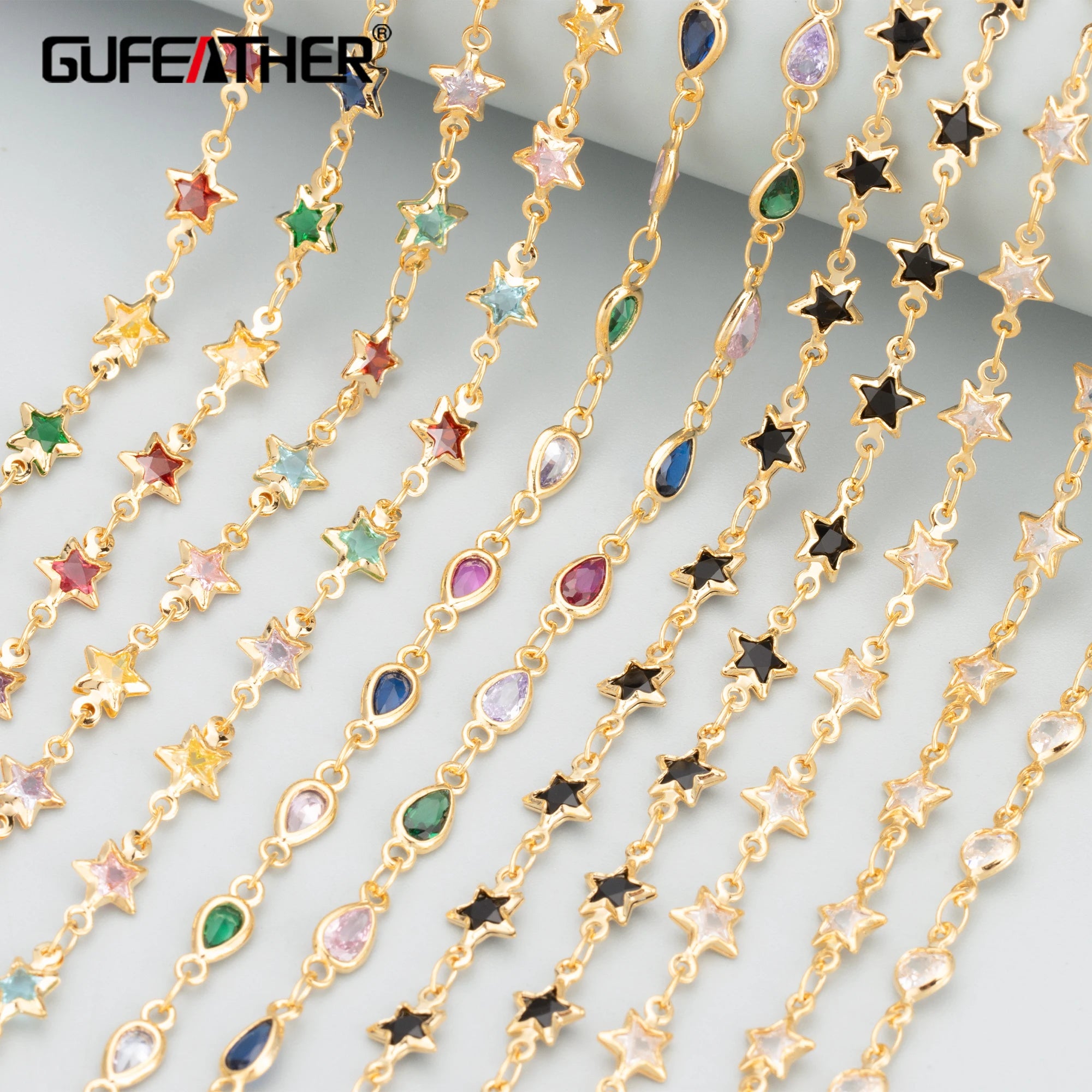 C314 50cm/lot Chainnickel Free18k Gold Platedcopperzirconjewelry Accessoriesdiy Bracelet Necklace Making Findings