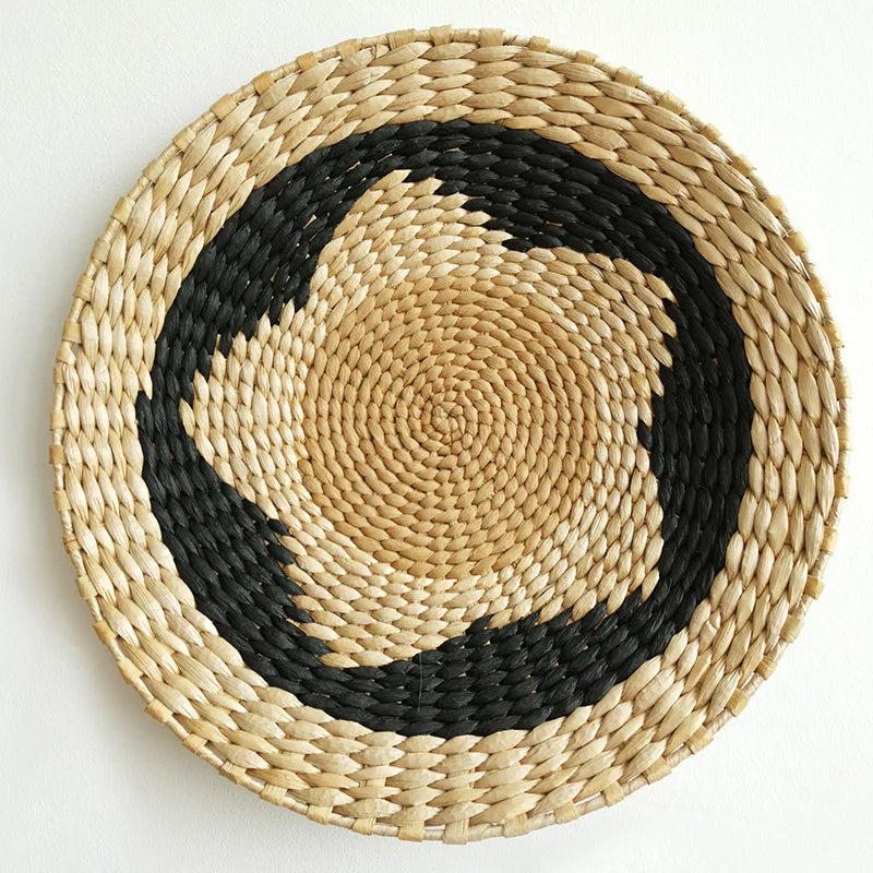 Wholesale Seagrass Wall Hanging Baskets Decoration Natural Boho Wall Basket Decor OEM Design Variety of Color From Vietnam