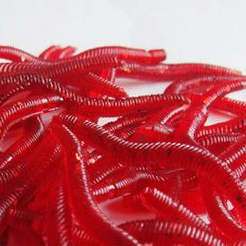 Simulation Earthworm 0.4g 8cm  Fishing Worms Artificial Fishing Worms Fishy Smell Lures Soft Bait