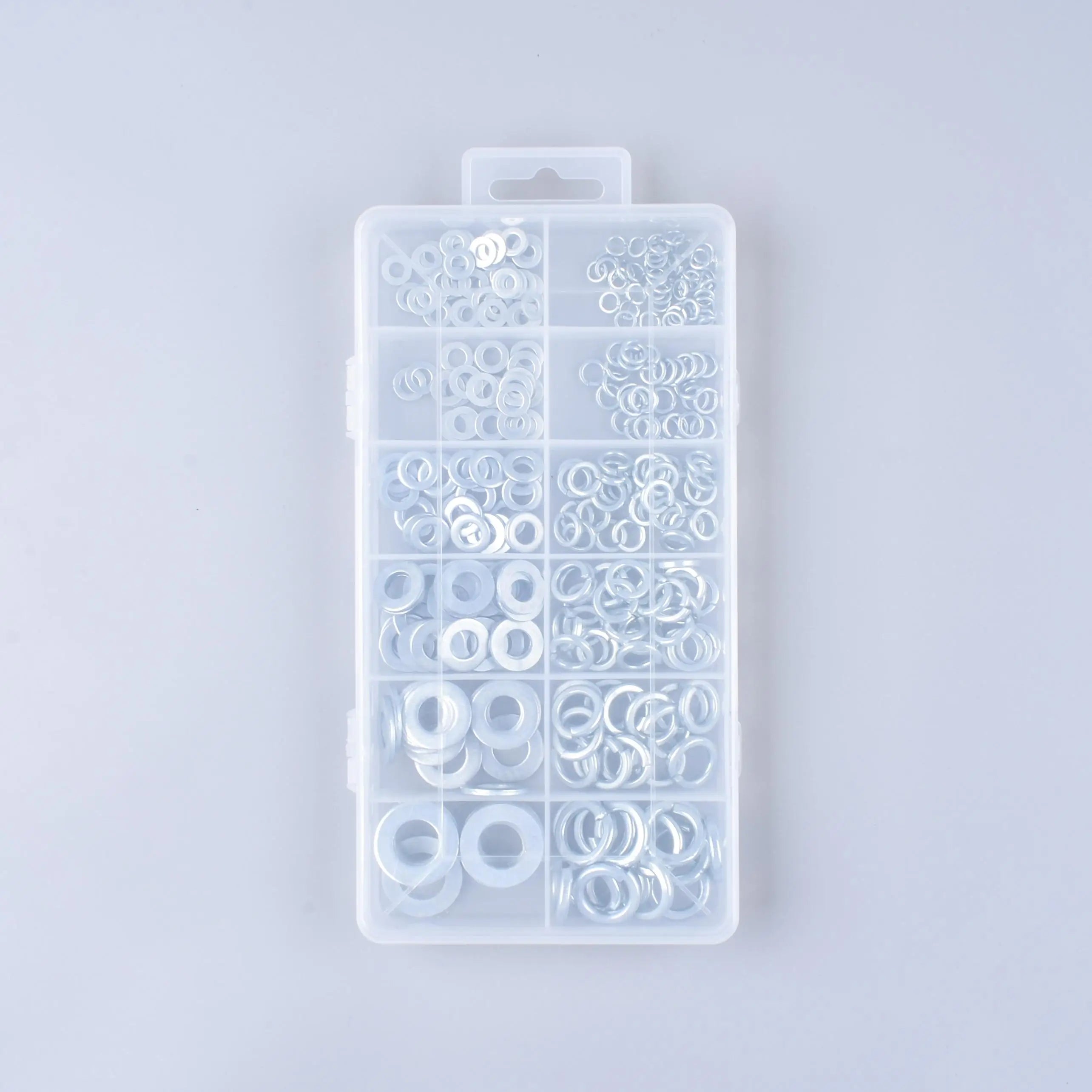 Cheap Price 350pcs Plastic Box M4/M5/M6/M8/M10/M12 Flat Washer Spring Washers Assortment Kit
