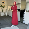 Zaynab Evening Dress Abaya Turkish Women Abaya Modern Satin Crystal Dress Front Open Moroccan Evening Dress Abaya