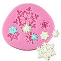 Hot Sale Baking Accessories Cake Decorating Supplies Snowflake Shape Christmas 100% Food Grade Eco-Friendly Disposable Silicone