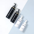 In Stock 100ml 200ml Environmentally Friendly PET Shampoo Shower Gel Lotion Body Oil Round Pump Scrub Bottle