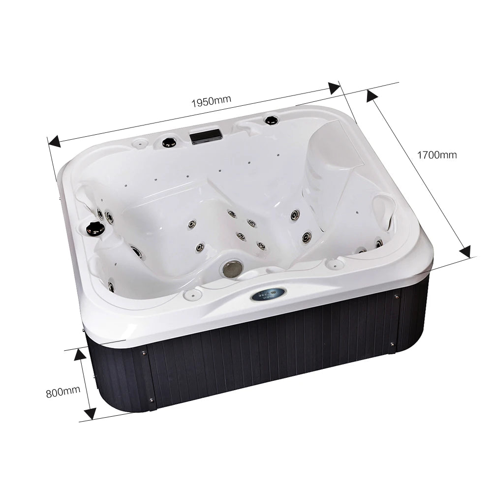3 Person whirlpool Bathtub Hot Tub  Massage  Spa Outdoor Hot  Tub