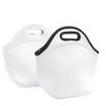 Wholesale Custom Logo 4 mm Soft Neoprene Sublimation Blank White Reusable Thermal Lunch Tote Cooler Bag for Kids Adults