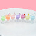 Top Fashion Food Manufacturer in China Resin Crafts Simulation Plastic Milky Tea Resin Fruits