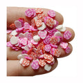 Slime Making 5mm Red Pink White Polymer Clay Rose Flower Slice Sprinkles for Slime Nail Art Resin Crafts and Shaker DIY Projects