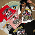 US Free Tax New Custom Three Layer Tshirt Streetwear 100% Cotton Heavyweight Distressed Printed Boxy Cropped T Shirt for Men