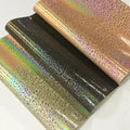 20x120cm Laser Effect Foiled Hot Stamped Flower Embossed Holographic PU Leather for Cosmetic Bag Sofa Garment Football Making