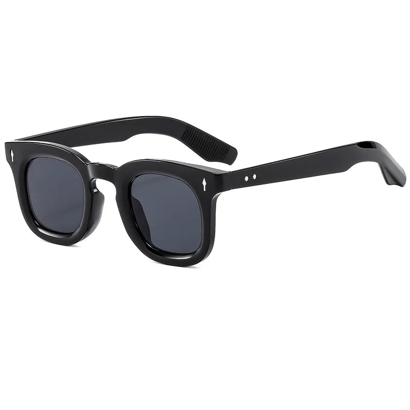 Trend 2024 Designer Unisex Sunglasses Black Full PC Frames UV400 Plastic Lenses Custom Logo Luxury Sunglasses for Men Wholesale