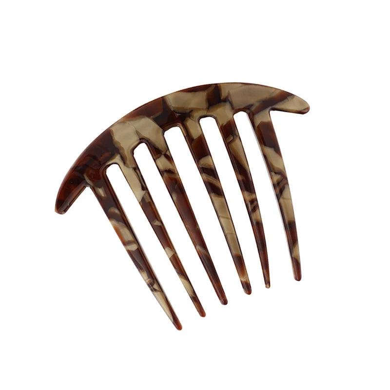 DOWELL Wholesale 6 Tooth Comb Simple Retro Hair Accessories Fork Combs for Women