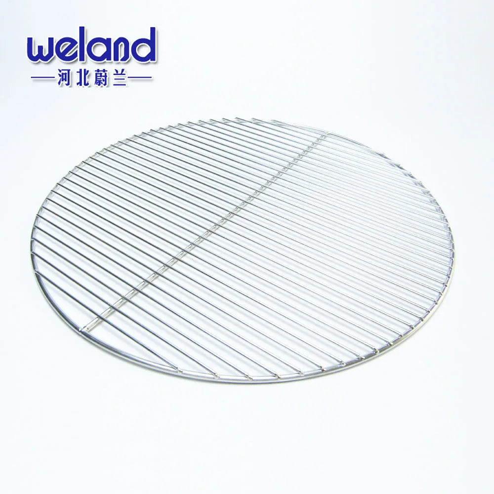 WELAND in Stock Food Grade Stainless Steel Round 13 Inch BBQ Grid Cooking Grate