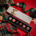 Christmas Chocolate Custom Rigid Gift Box with Gold Logo 6 Compartments Matt/Glossy Lamination Custom Logo for Various Flavors