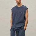 Wholesale Sleeveless Fitness Gym  Cotton Tank Tops Men Custom Logo Tank Top for Men
