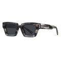 Wholesale Luxury Fashion Custom Retro Square TAC Polarized Acetate Sunglasses Green White Frames UV400 Latest Trendy Eyewear