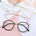New Retro Round Cat Eye Glasses Frames Creative Fashion Women Anti Blue Eye Glasses Frames