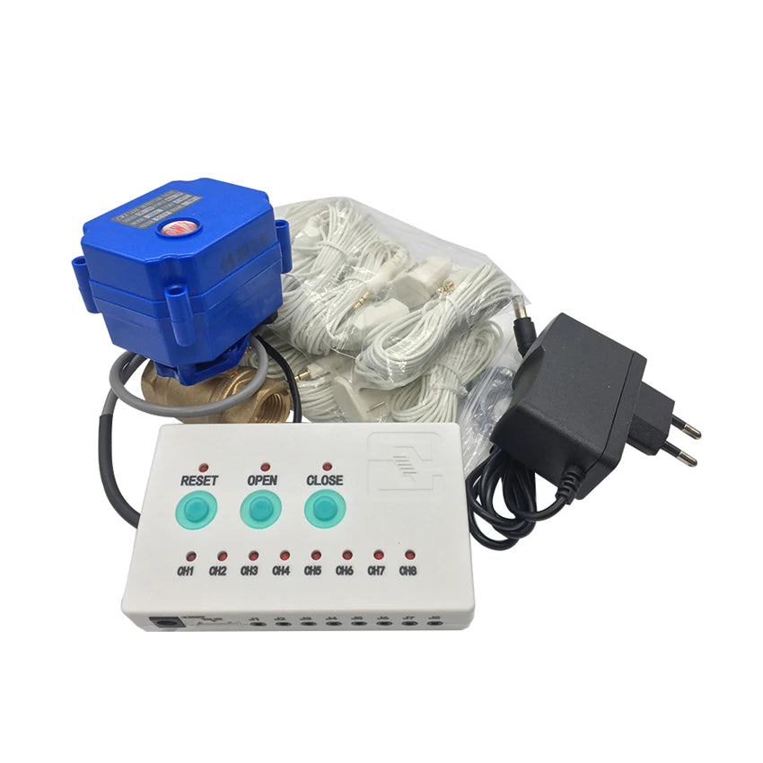 Water Leak Detection Brass SS304 5v 220v Dn8 Dn15 Dn20 Dn25 CWX-15N Water Leak Detection Mini Motoriesd Valve