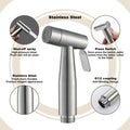 Dual Functions Bidet Toilet Sprayer Handheld Toilet Bidet Bottle High Pressure Spray Gun