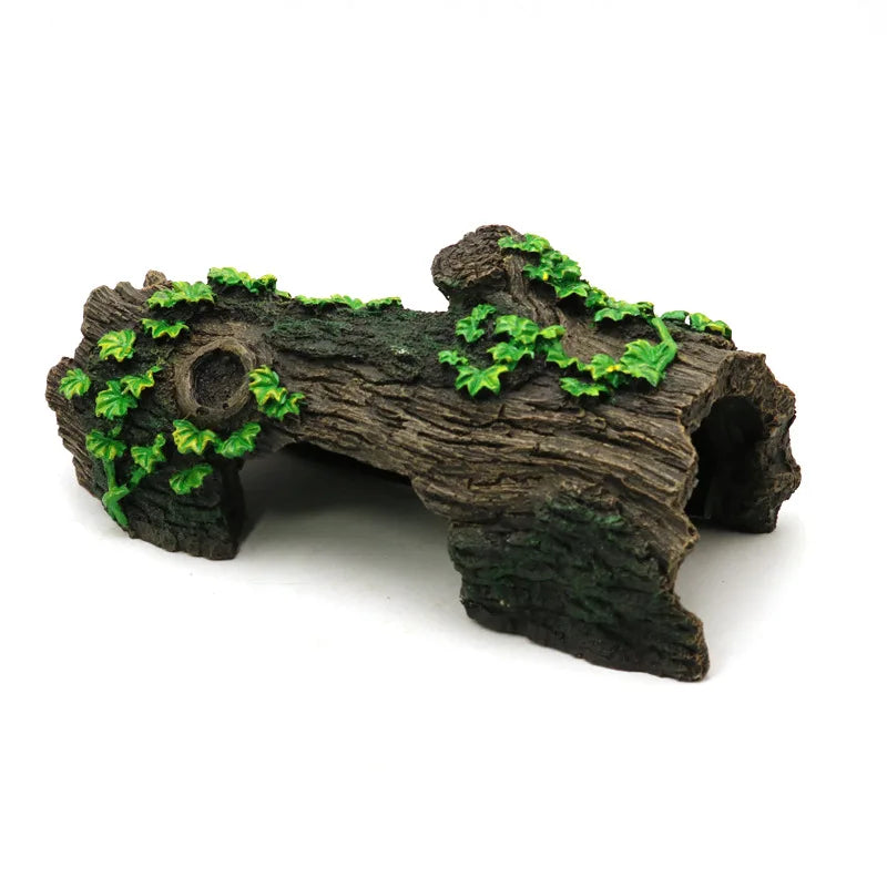 USMILEPET Best Seller Resin Aquarium Decoration Tree Plants for Fish Tank Decoration Turtle  Reptile Hide Box for Crawlspawn