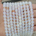 Wholesale Natural Stone Bead Jewelry Finding Bead 4mm 6mm 8mm 10mm 12mm  Opal Gemstone Loose Beads Strand for Jewelry Making