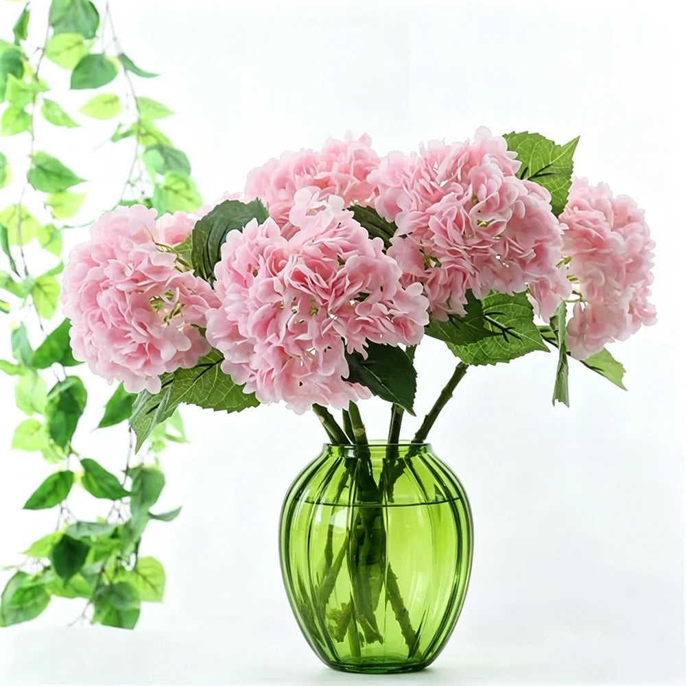 B-2242 High Quality Latex Hydrangea Flowers Head Real Touch Hydrangea Flowers Artificial Hydrangeas for Wedding