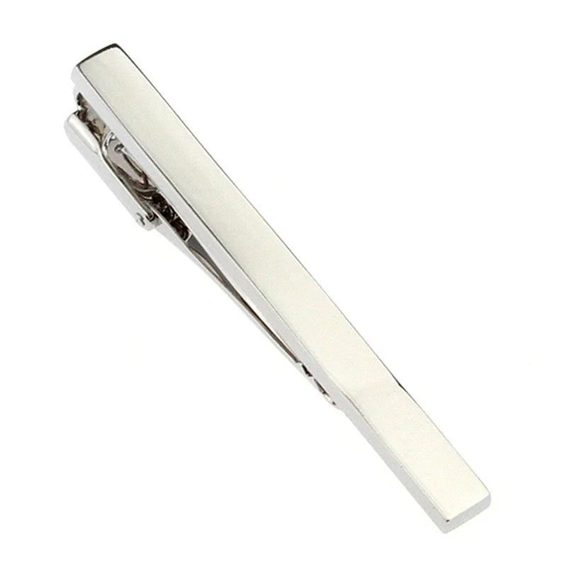 Wholesale Simple Blank Tie Clips Custom Mens Suit Shirt Fashion Accessory Tie Bar Wedding Tuxedo Trendy Jewelry Tie Pin Gift Set