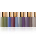Morandi Color Roller Bottle Empty Stainless Steel Roller Ball 10 Glass Bottle for Essential Oil Roll on Cosmetic Packaging