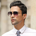 2025 Fashion Cool Men Mach Six Style Gradient Sunglasses Vintage Pilot Brand Design Sun Glasses Oculos De Sol