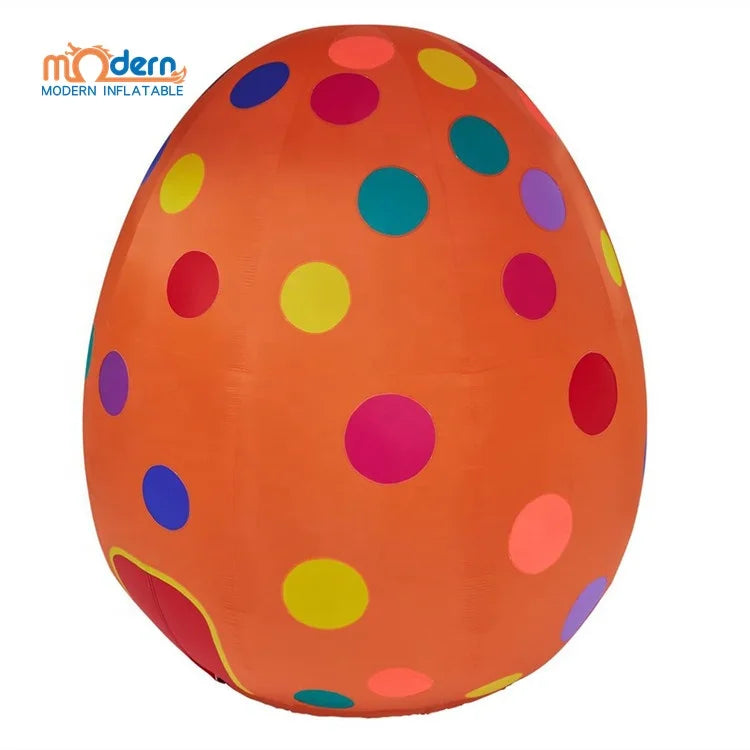 Customized Easter Festival Event Party Advertising Inflatables Egg Decoration 210D Oxford/PVC Material Electric Air Pump for