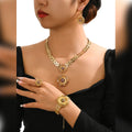 MEIZI Wholesale 18K Gold Plated Zircon Copper Jewelry for Wedding Gift Party Engagement Anniversary Orthodox Religious Type