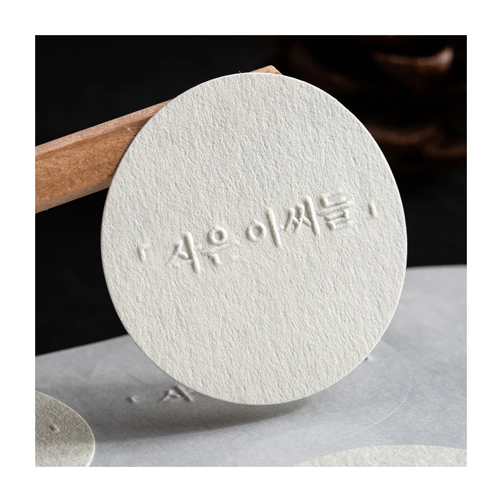 Customized Self-adhesive Embossed Sticker Gift Box Packaging Sealing Sticker Label Customization Brand logo Sticker