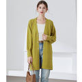 High Quality Autumn Women's Large Size Sweater Cardigan Down Shoulder Sleeve Cardigan Flower Beaded Mid Length Sweater for Women