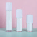 In Stock Double Layer Airless Pump Bottle with Snap Lotion Pump 15ml 30ml 50ml Rotary Revolve Use for Face Masks False Eyelashes
