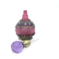 25ml Dubai Arabian Zinc Alloy Perfume Bottle Essential Oil Attar Bottle Handmade Crafts Metal Glass Bottle in Stock
