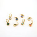 Multi Color Gold Plated Birthstone Pendant Diy Chain New Wish Stone Pendant December Month Birthstone Crystal