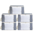 Bed Quilt Bedding Set Quilt Underbed Storage Bag Foldable Save Space Bamboo Charcoal Non-woven Fabric PVC Stainless Steel Square MegaBDM