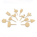 Custom T-Shape Wooden Plant Labels Gardening Bonsai Ornament Nursery Pots Seeding Wood Sign Tags Garden Flowers Markers Tools