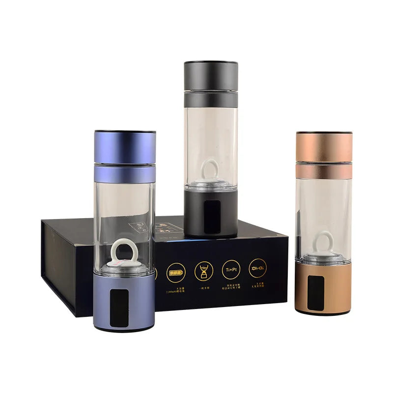 Portable SPE Hydrogen Water Generator PEM Ion Membrane Hydrogen Molecular Hydrogen Water Bottle 3000mA Hhydrogen Generator