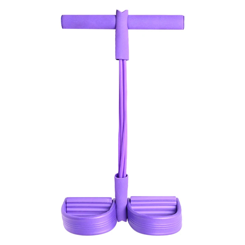 4 Tube TPE Fitness Elastic Exercise Bands with Foot Pedal Resistance 40LB TALLTOP Brand for Home Workout & Yoga MegaBDM