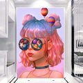 Full Diamond DIY 5D Diamond Painting Square/Round Girl Portrait Custom Canvas Print Painting Bedroom Adult Handmade Crafts