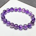 Amethyst Stone Natural Crystal Bead Jewelry Purple Rutilated Quartz Gemstone Bracelet Wholesale