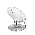 Hot Sale Outdoor Furniture Iron Chair Modern Customized Colorful PE Rattan Acapulco Chair MegaBDM