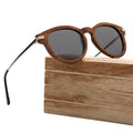 High Brand Metal Arms Glasses Wholesale Polarized Lenses Wood Metal Sunglasses Female Glasses for 2021